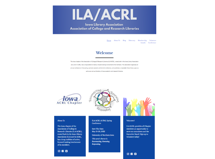 New ILA/ACRL Website & Thank You!