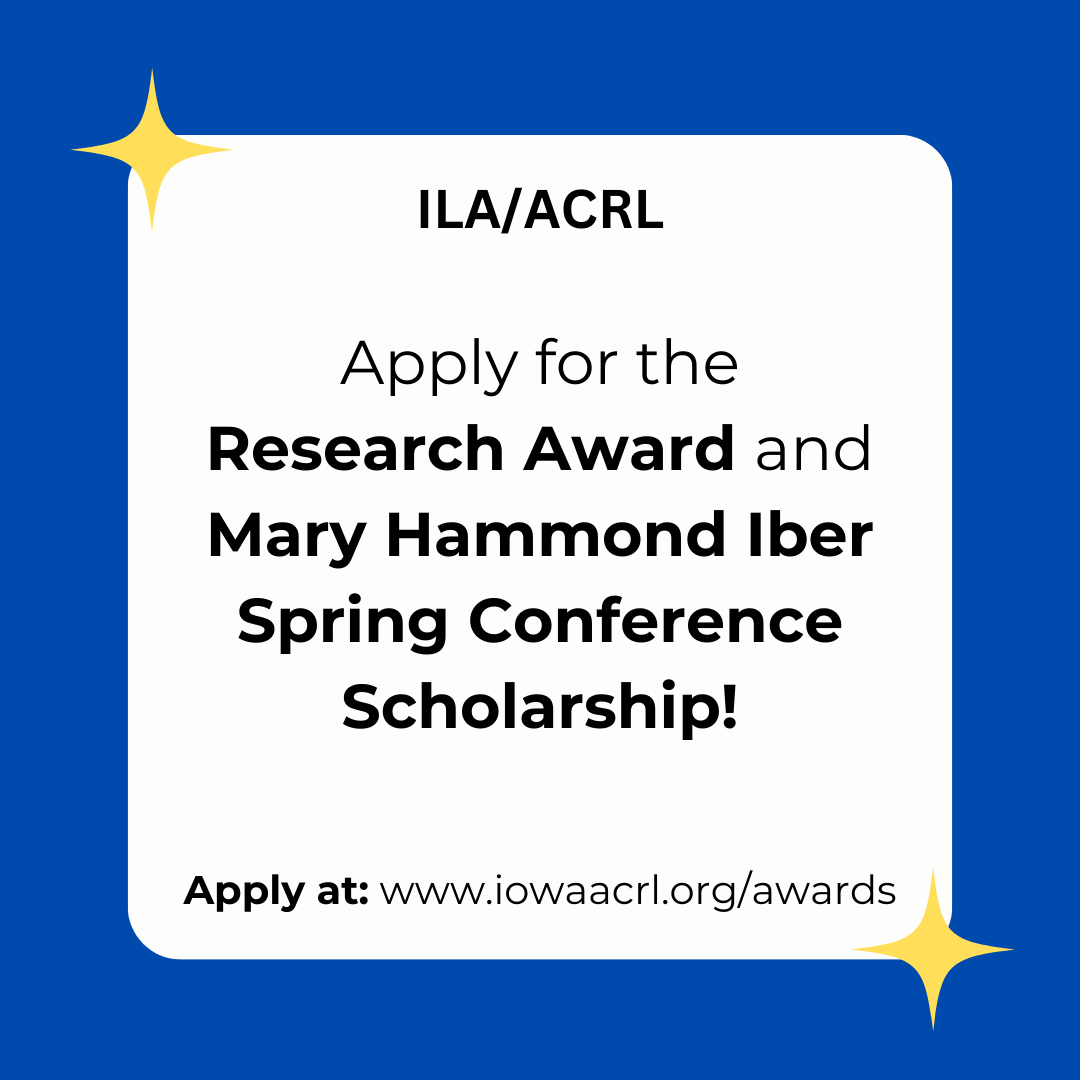 2nd call for ILA/ACRL Award Applications